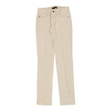 Vintage beige Just Cavalli Trousers - womens 29" waist