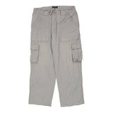 Vintage grey Mod. Chino Cargo Trousers - mens 38" waist