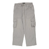 Vintage grey Mod. Chino Cargo Trousers - mens 38" waist