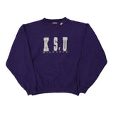KSU Wildcats Red Oak College Sweatshirt - Medium Purple Cotton Blend