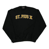 St. Pius X Jerzees Sweatshirt - Large Black Cotton Blend