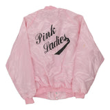 Made in USA Pink Ladies Cruisin Usa Varsity Jacket - Medium Pink Nylon Blend