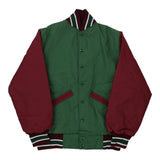 Made in USA Age 10-12 Ripon Athletic Varsity Jacket - Large Green Nylon Blend