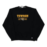 Towson University Russell Athletic College Sweatshirt - Medium Black Cotton Blend
