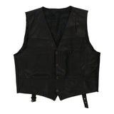 Vintage black Unbranded Waistcoat - mens x-large