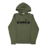 Vintage khaki Diadora Hoodie - mens x-large