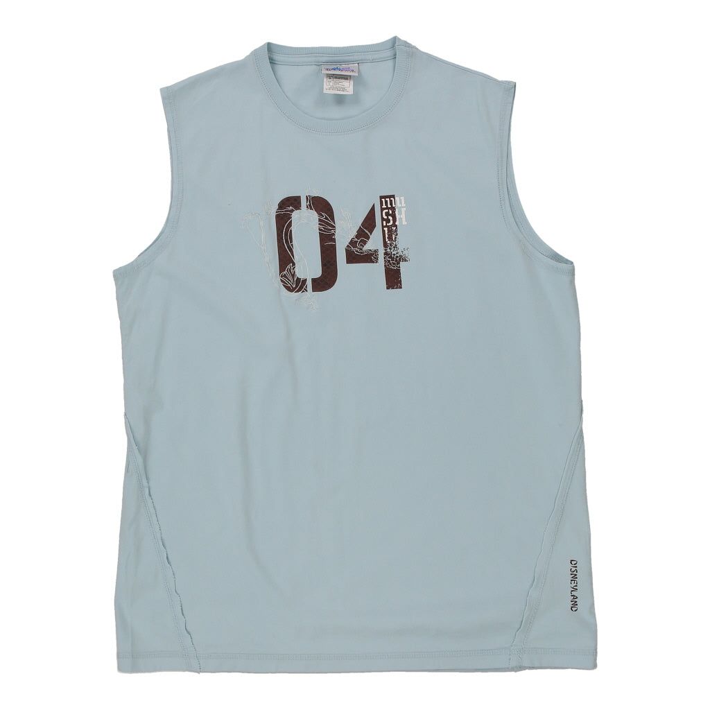 Mushu 04 Disney Graphic Vest - Large Blue Cotton