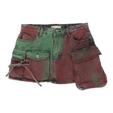 Vintage multicoloured Monique Denim Skirt - womens 28" waist