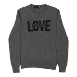 Vintage grey Love Moschino Jumper - womens small