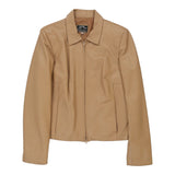 Vintage beige Unbranded Leather Jacket - womens medium