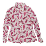 Vintage pink 1970's Unbranded Patterned Shirt - womens small