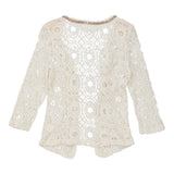 Vintage white Unbranded Cardigan - womens small