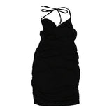 Vintage black Sisley Halterneck Dress - womens small