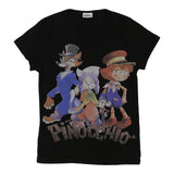 Vintage black Age 13-14 Pinocchio T-Shirt - girls x-large