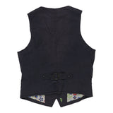 Vintage navy Play Life Waistcoat - womens x-small