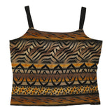 Vintage brown Y2K Unbranded Cami Top - womens medium