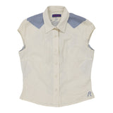 Vintage white Replay Short Sleeve Shirt - womens medium