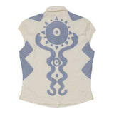 Vintage white Replay Short Sleeve Shirt - womens medium