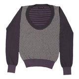 Vintage block colour Gaudi Jumper - womens small