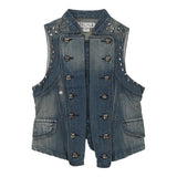 Vintage blue Unbranded Denim Gilet - womens small