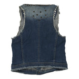 Vintage blue Danity Denim Gilet - womens x-small