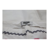 Moschino Jeans Wide Leg Trousers - 26W UK 8 White Cotton
