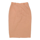 Vintage orange Luisa Spagnoli Midi Skirt - womens 28" waist