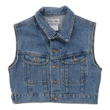 Vintage blue Made In USA Billy Blues Denim Gilet - womens small