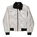 Vintage white Unbranded Bomber Jacket - womens medium