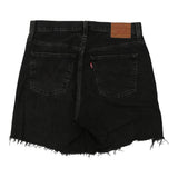 Vintage black 501 Levis Denim Shorts - womens 30" waist