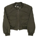 Vintage khaki Le Streghe Bomber Jacket - womens medium