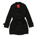 Vintage black Edc Trench Coat - womens x-small