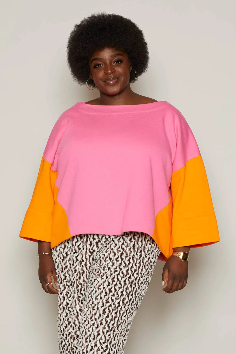 Debbie Top (Pink & Orange)