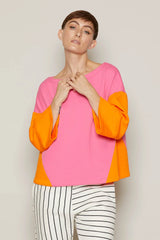 Debbie Top (Pink & Orange)