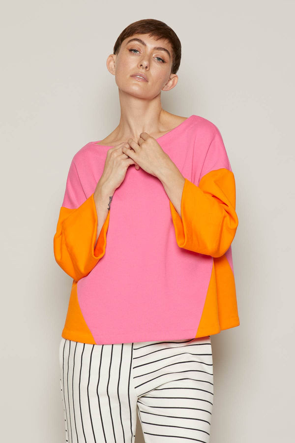 Debbie Top (Pink & Orange)