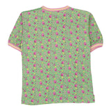 1980s Best Company Floral T-Shirt - Small Green Cotton