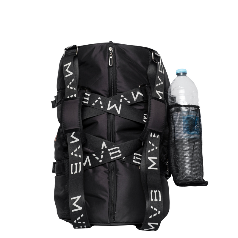 Sports Vegan Backpack black - Made with ocean plastic