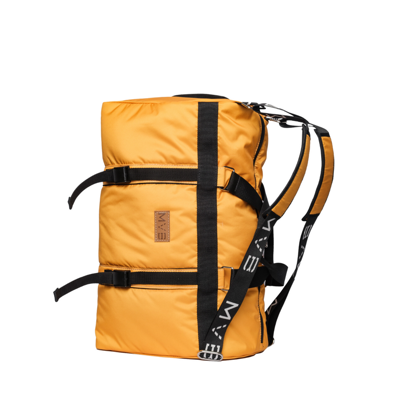 Sports Vegan Backpack yellow - Made with ocean plastic