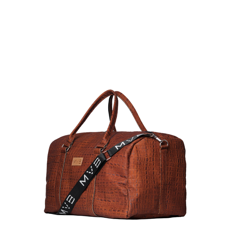 Xcape Vegan Leather Duffle Bag croco