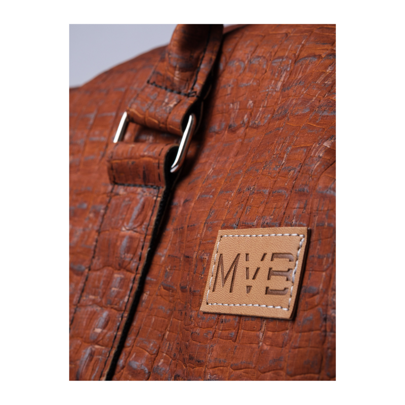 Xcape Vegan Leather Duffle Bag croco