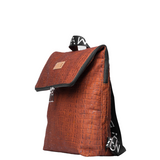 Laptop Vegan Backpack croco cork
