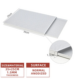 ANYGLEAM Baking Tray Silver 1.5mm Rectangular Perforated Pastry Sheet Pan With Hole