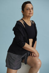 Dreamy Denim Days Shorts in Grey Denim