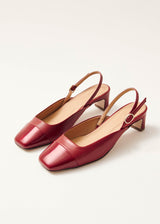 Lindy Bliss Red Leather Pumps