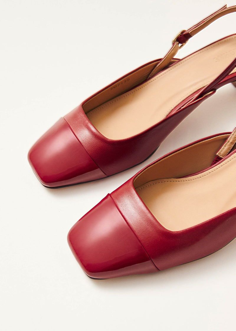 Lindy Bliss Red Leather Pumps