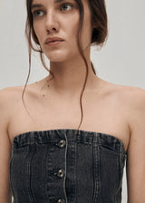 Troyes Black Denim Tank