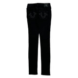 True Religion Skinny Jeans - 25W UK 4 Black Cotton Blend