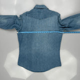 Triple Lll Brand Denim Shirt - Large Blue Denim