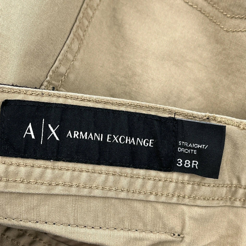 Armani Exchange Trousers - 38W 31L Beige Cotton Blend
