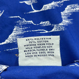 Hawaiian Islands Royal Creations Graphic Hawaiian Shirt - Small Blue Polyester Blend